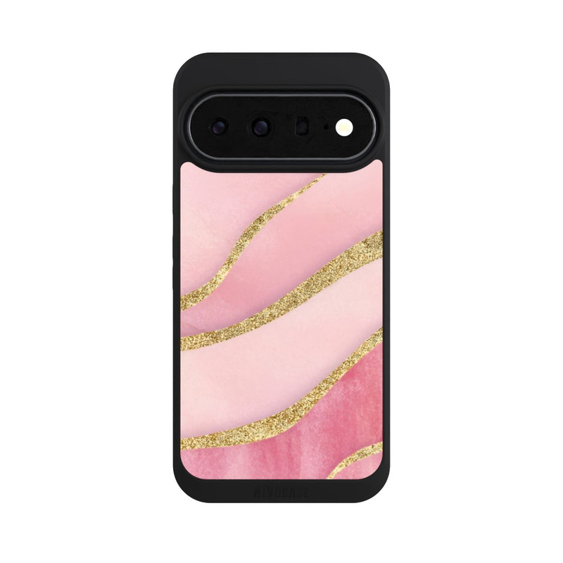 Pixel 11 Pro XL NIVOpure Pink Marble Goldprint Stripes