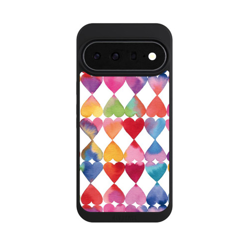 Google Pixel 11 Pro XL NIVOpure Colorful Watercolor Hearts Pattern