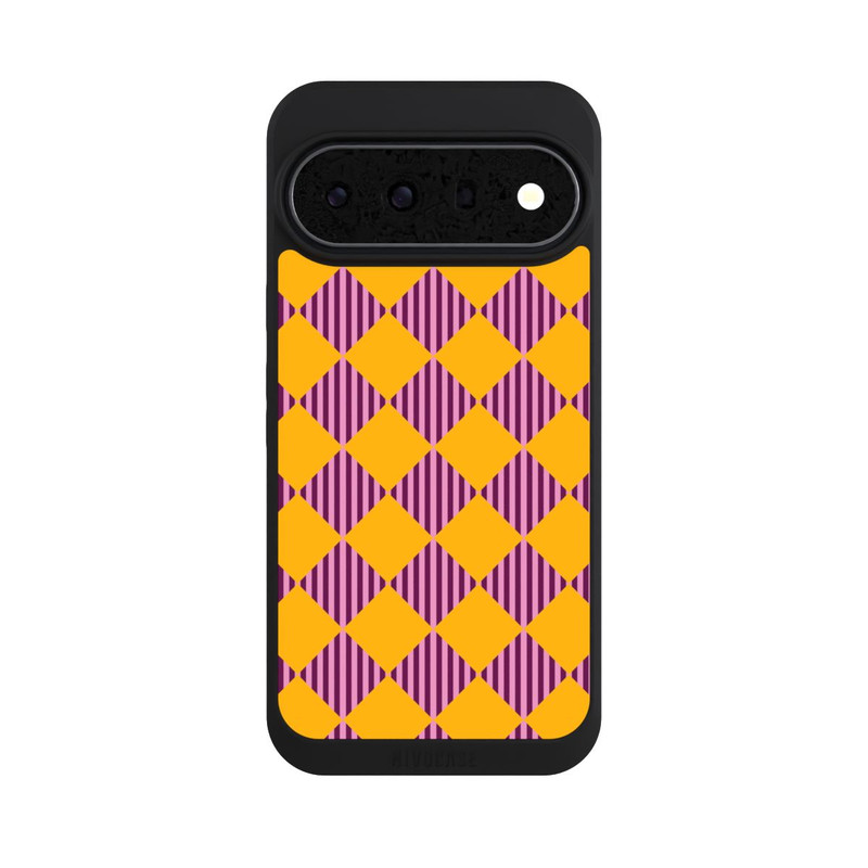 Pixel 11 Pro XL NIVOpure Rauten Muster Gelb Rot