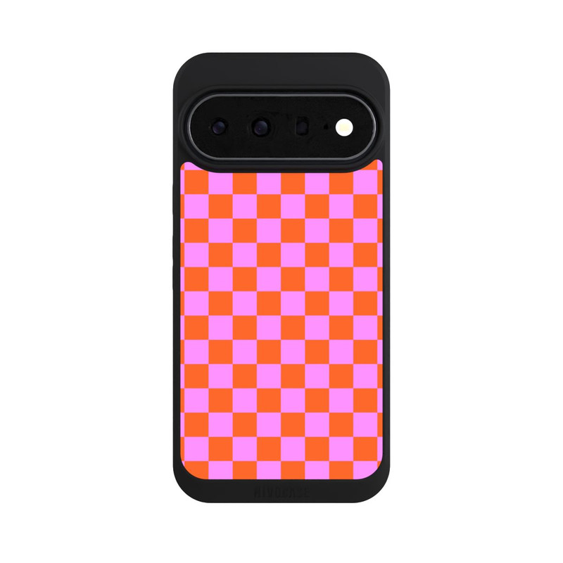 Pixel 11 Pro XL NIVOpure Schachbrett Orange Rosa