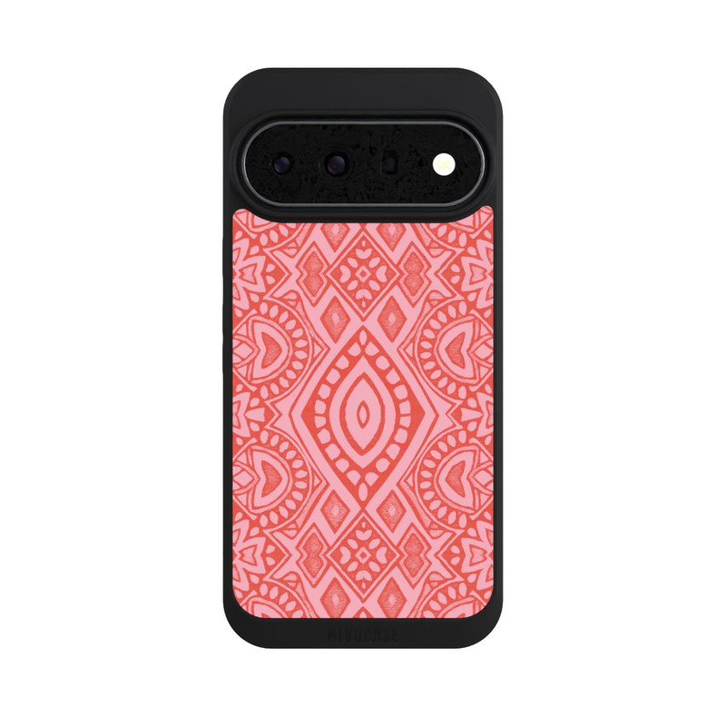 Pixel 11 Pro XL NIVOpure Boho Geometric Intricate Tribal Design in Shades of Pink