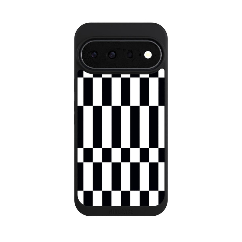 Pixel 11 Pro XL NIVOpure Checked Abstract Bold Black and White Color Block