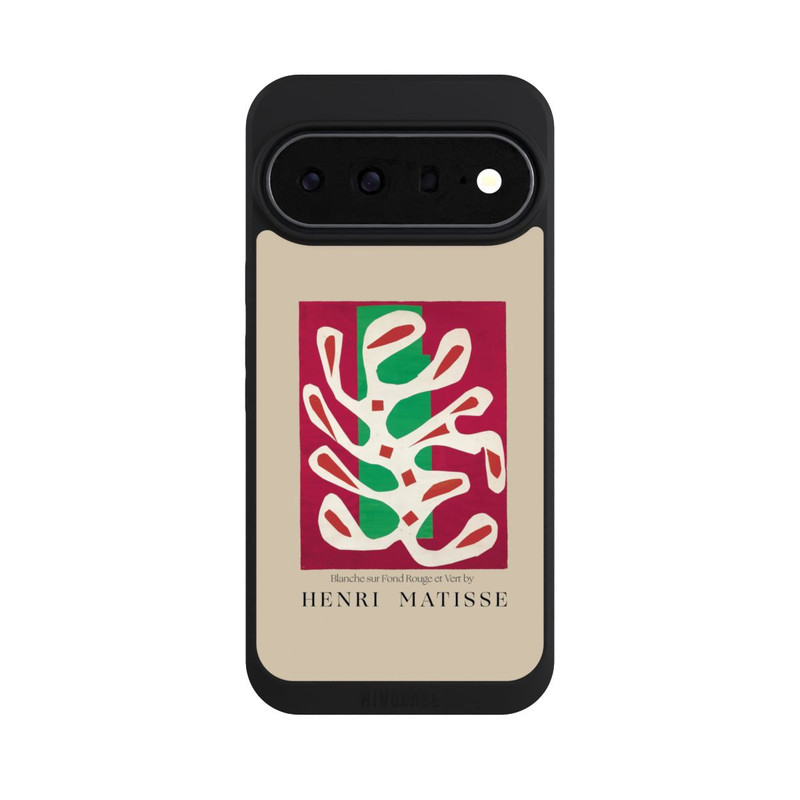 Pixel 11 Pro XL NIVOpure Blanche sur Fond Rouge et Vert by Henri Matisse