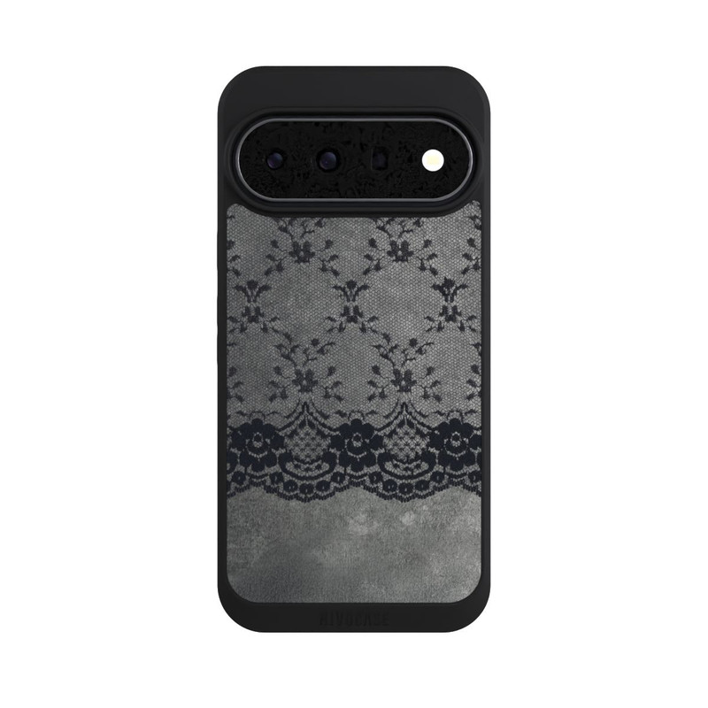 Pixel 11 Pro XL NIVOpure Motif de Dentelle Noire sur fond gris