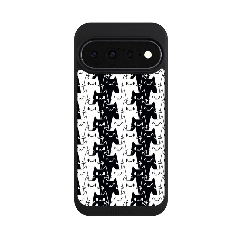 Pixel 11 Pro XL NIVOpure Papier Peint Chat Noir Blanc