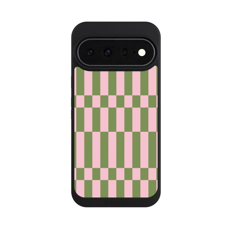 Pixel 11 Pro XL NIVOpure Thème à Carreaux Sauge et Rose