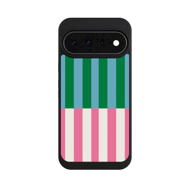 Pixel 11 Pro XL NIVOpure Streifenmuster Grün Rosa