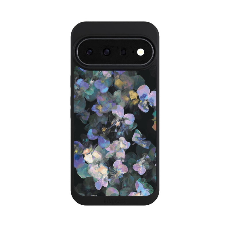Pixel 11 Pro XL NIVOpure Nocturnal Garden Flowers irisierende Vergissmeinnichts