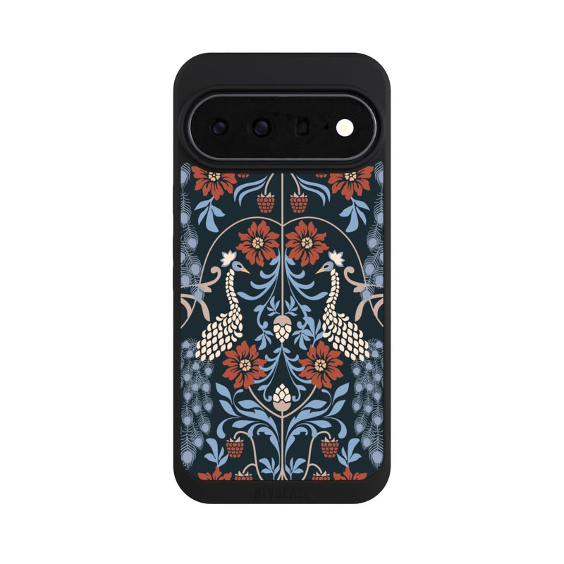 Pixel 11 Pro XL NIVOpure Vintage Peacock Garden Arts and Crafts Floral Dark