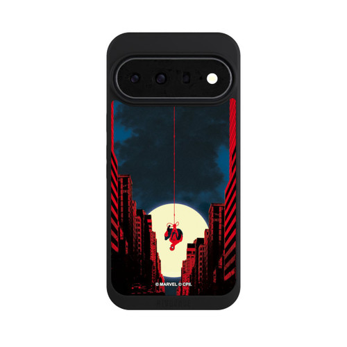 Google Pixel 11 Pro XL NIVOpure Spider-Man Marvel between Skyscrapers