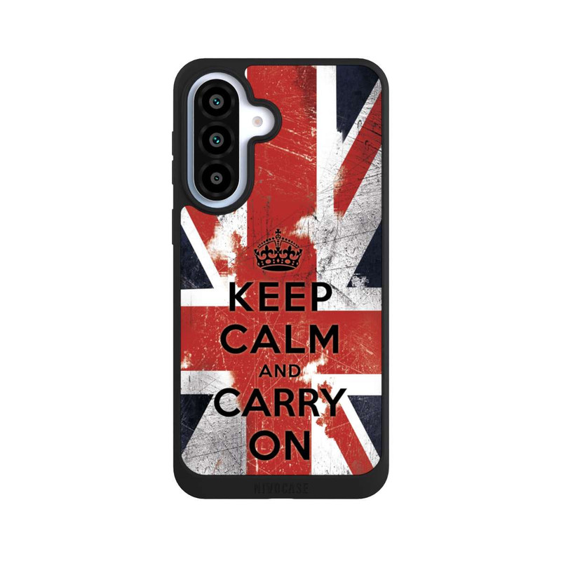 Galaxy A37 5G NIVOpure Keep Calm and Carry on - British