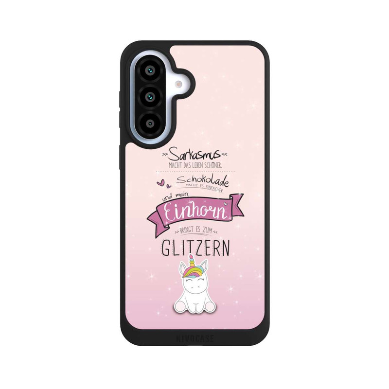 Galaxy A37 5G NIVOpure Einhorn Glitzer Spruch