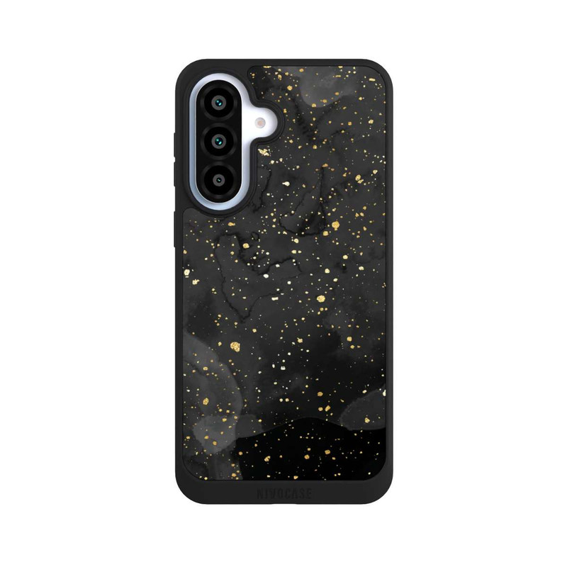 Galaxy A37 5G NIVOpure Marbre Noir & Etincelles Dorées