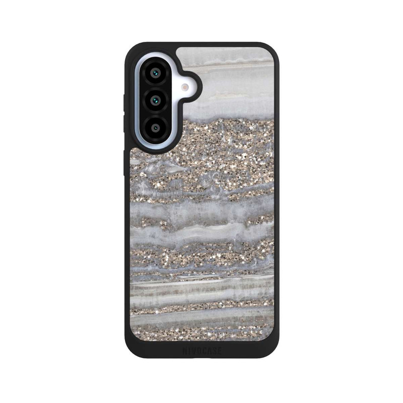 Galaxy A37 5G NIVOpure Weißer Glitzer Marmor Look