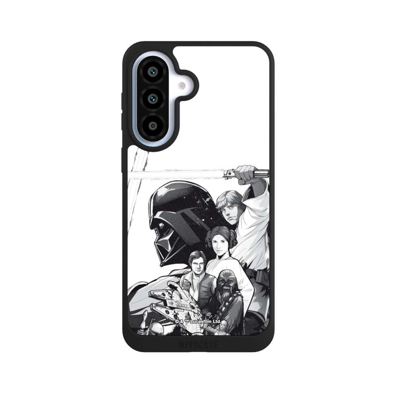 Galaxy A37 5G NIVOpure StarWars Charaktere - Schwarz-Weiß