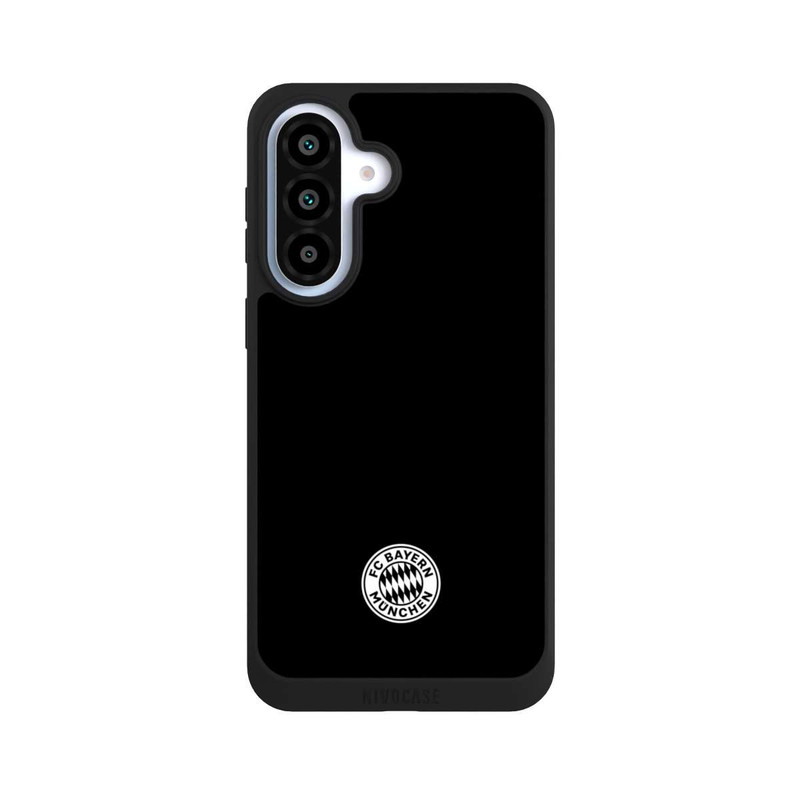Galaxy A37 5G NIVOpure Klassisches FCB Logo Klein - Weiß auf Schwarz