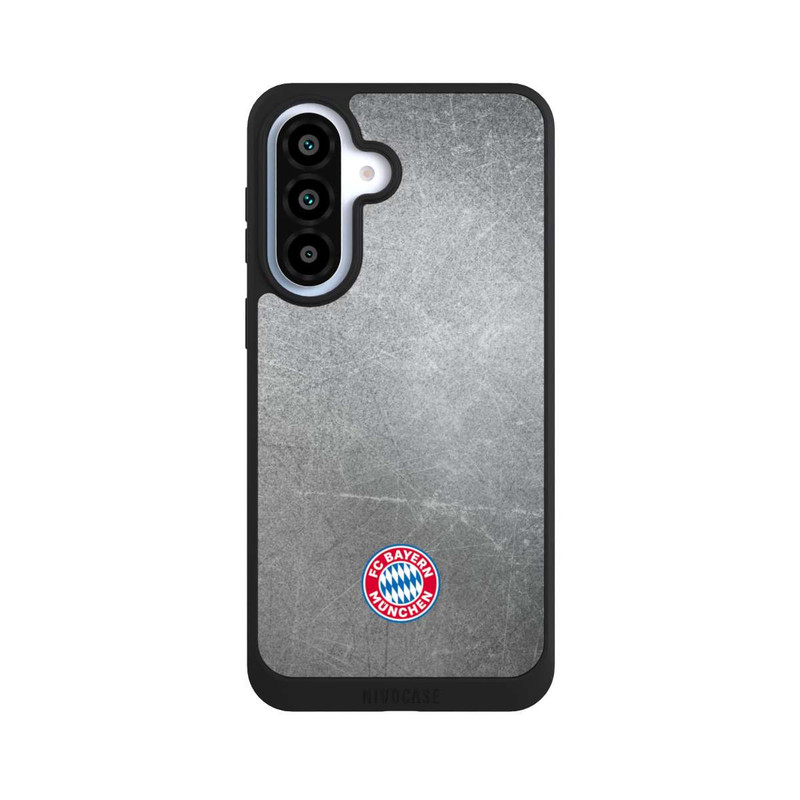Galaxy A37 5G NIVOpure Klassisches FCB Logo Klein - Bunt auf Metalllook