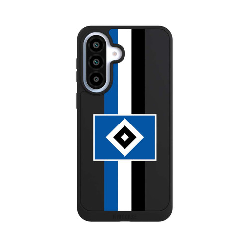 Samsung Galaxy A37 5G NIVOpure HSV Streifen - Blau-Weiß-Schwarz - ohne Hintergrund