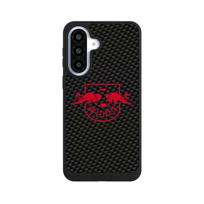 Galaxy A37 5G NIVOpure Rotes RB Leipzig Logo auf Carbonoptik
