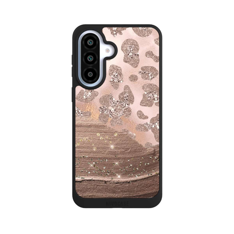 Galaxy A37 5G NIVOpure Léopard argenté pailleté