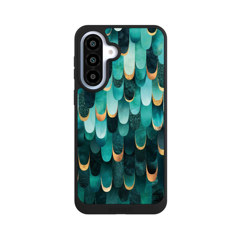 Galaxy A37 5G NIVOpure Gefiedert Türkis Golddruck