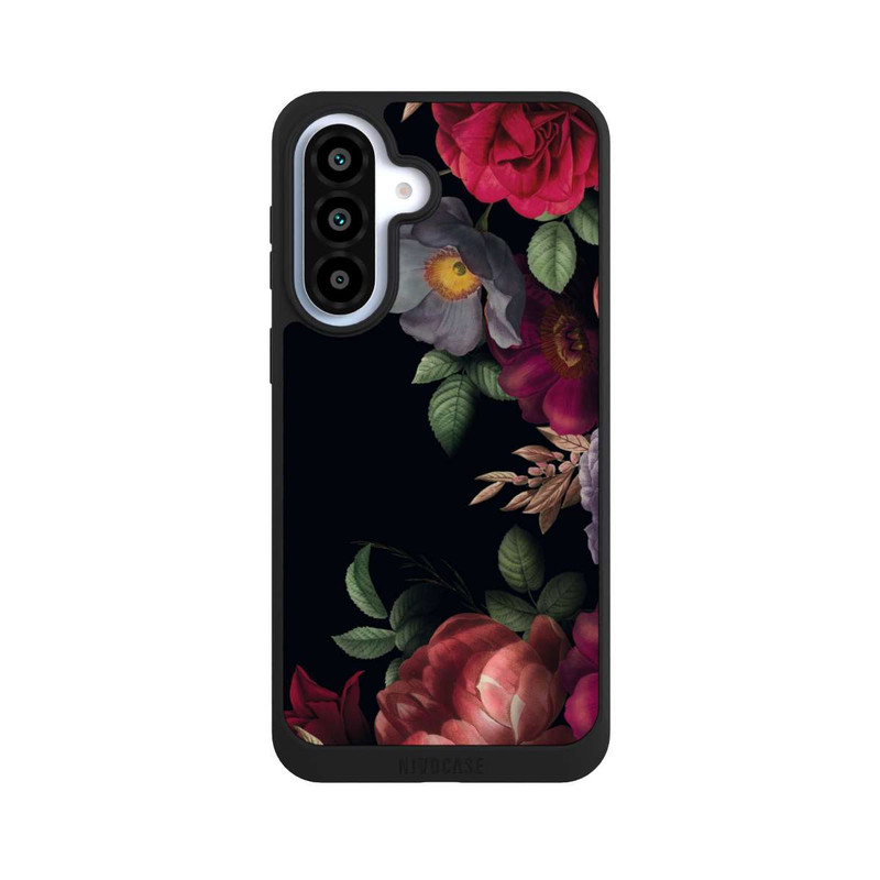 Galaxy A37 5G NIVOpure Blumen Auf Schwarz