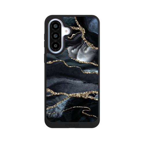 Samsung Galaxy A37 5G NIVOpure Dunkler Marmor Gold Glitzerlook