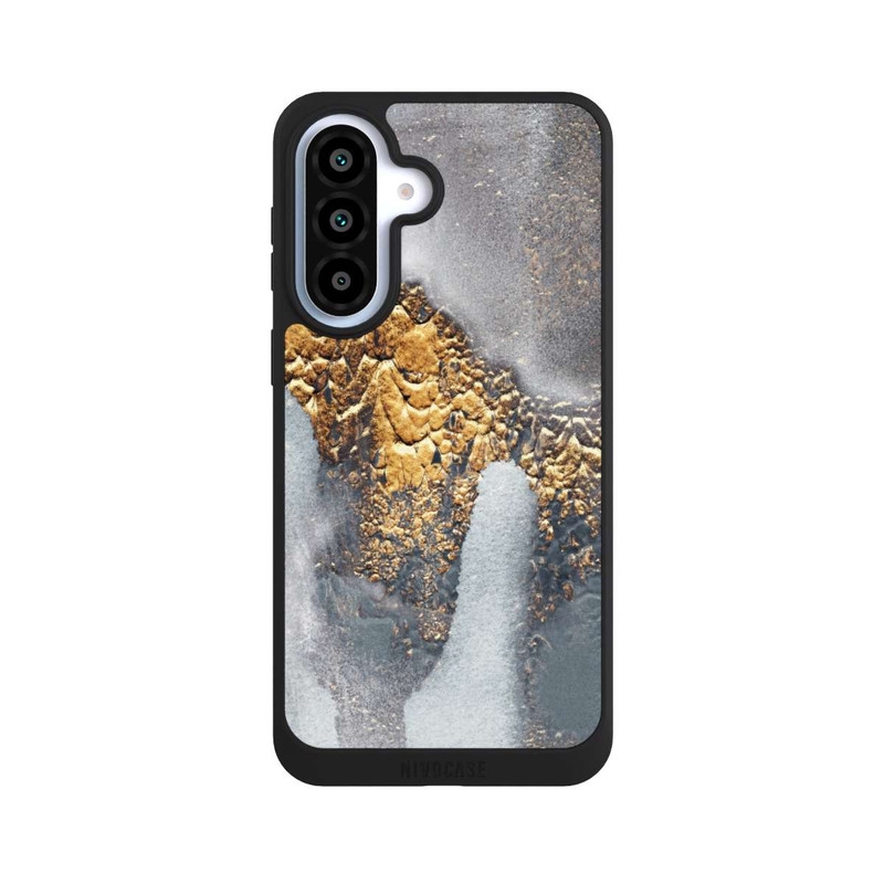 Galaxy A37 5G NIVOpure Beton-Gold-Glitzerlook
