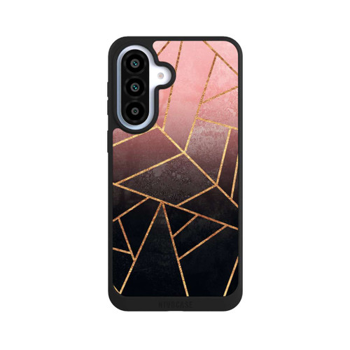 Samsung Galaxy A37 5G NIVOpure Pinker und Schwarzer Stein Gold Druck