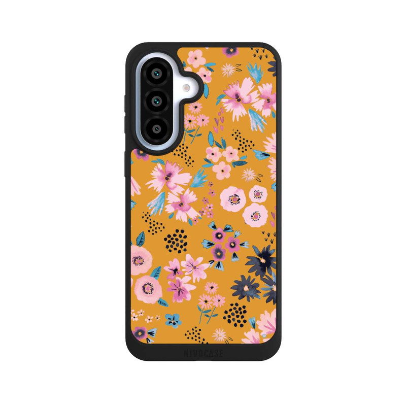 Galaxy A37 5G NIVOpure Petites Fleurs Jaune Moutarde