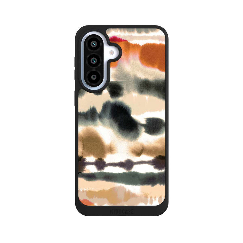 Galaxy A37 5G NIVOpure Weiche nautische Aquarelllinien Orange