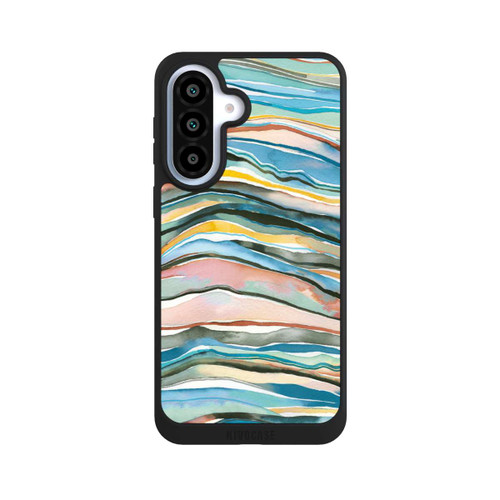 Samsung Galaxy A37 5G NIVOpure Couches d'agate aquarelle bleues