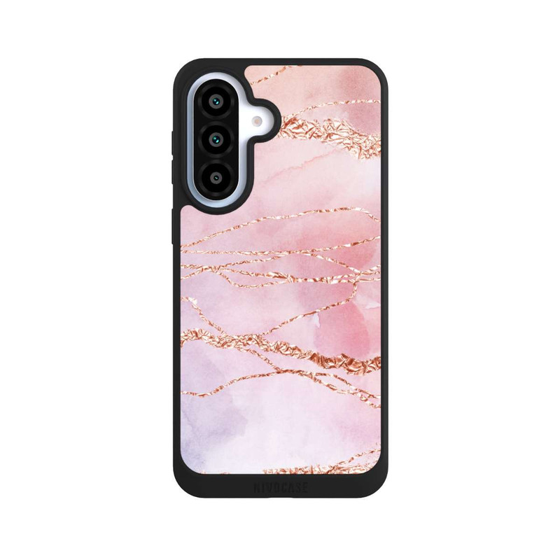 Galaxy A37 5G NIVOpure Glitzer Look Pink Mädchen Marmor