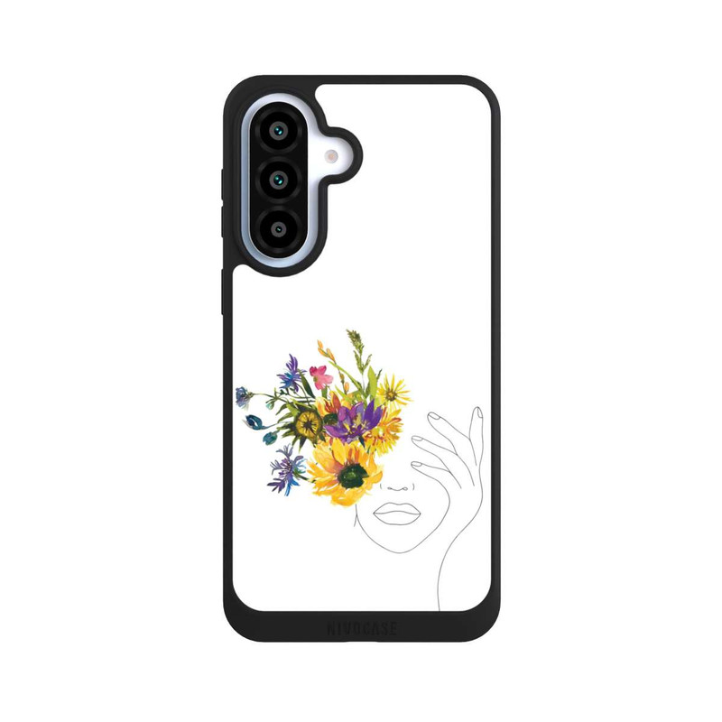 Galaxy A37 5G NIVOpure Line Art Frau Sonnenblumen