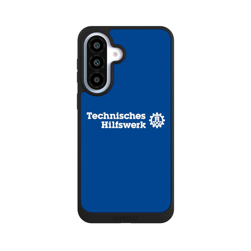 Galaxy A37 5G NIVOpure Technisches Hilfswerk Logo Blau