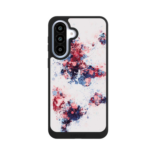 Samsung Galaxy A37 5G NIVOpure Weltkarte Farbenspritzer Blau Rot