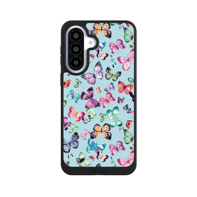 Galaxy A37 5G NIVOpure Schmetterlinge rosa orange blau