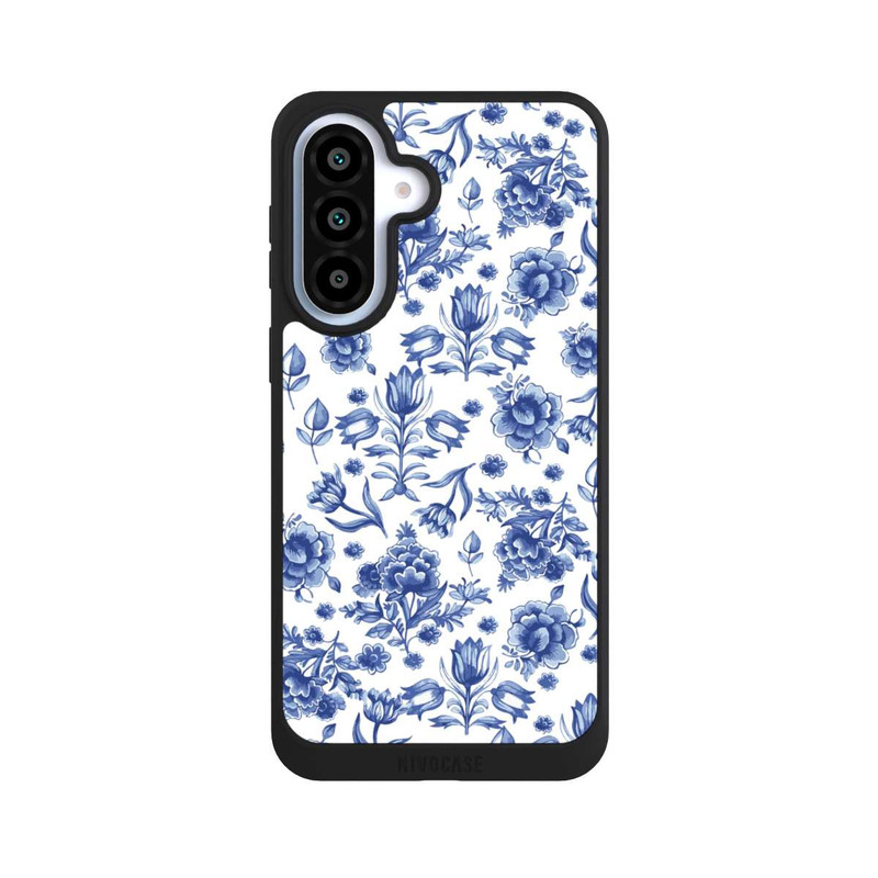 Galaxy A37 5G NIVOpure Blaues Blumenmuster