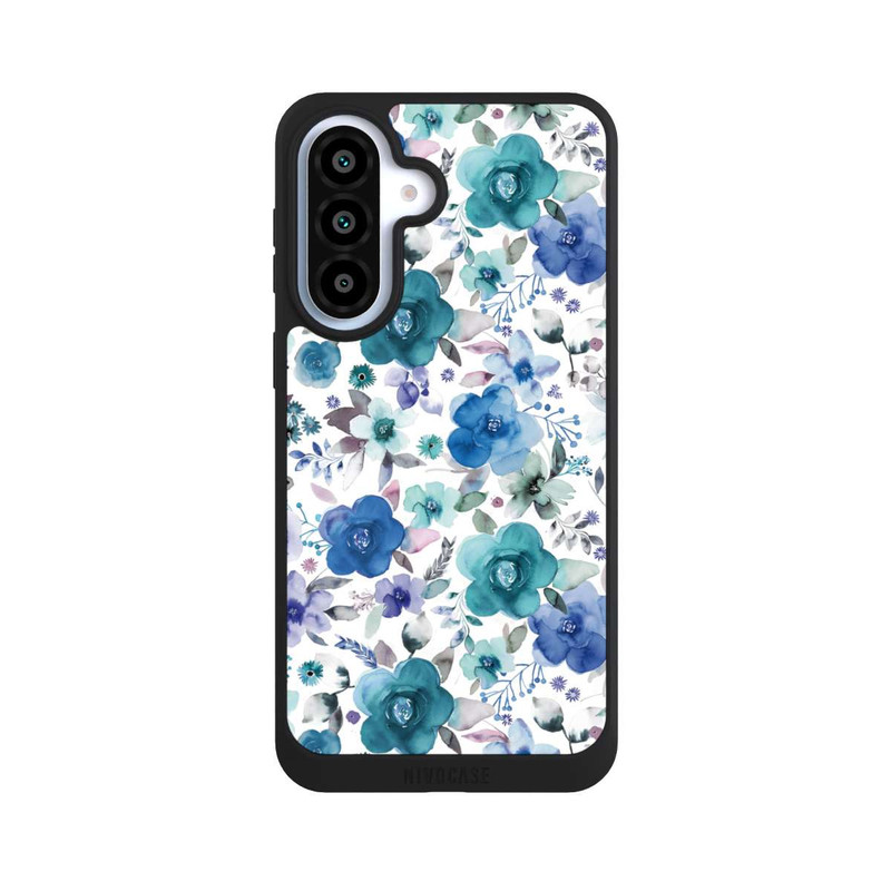 Galaxy A37 5G NIVOpure Winter Floral Bouquets Blue