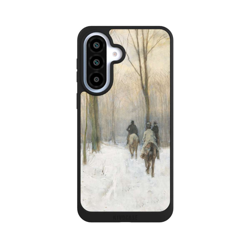Galaxy A37 5G NIVOpure Reiter im Schnee im Haager Wald