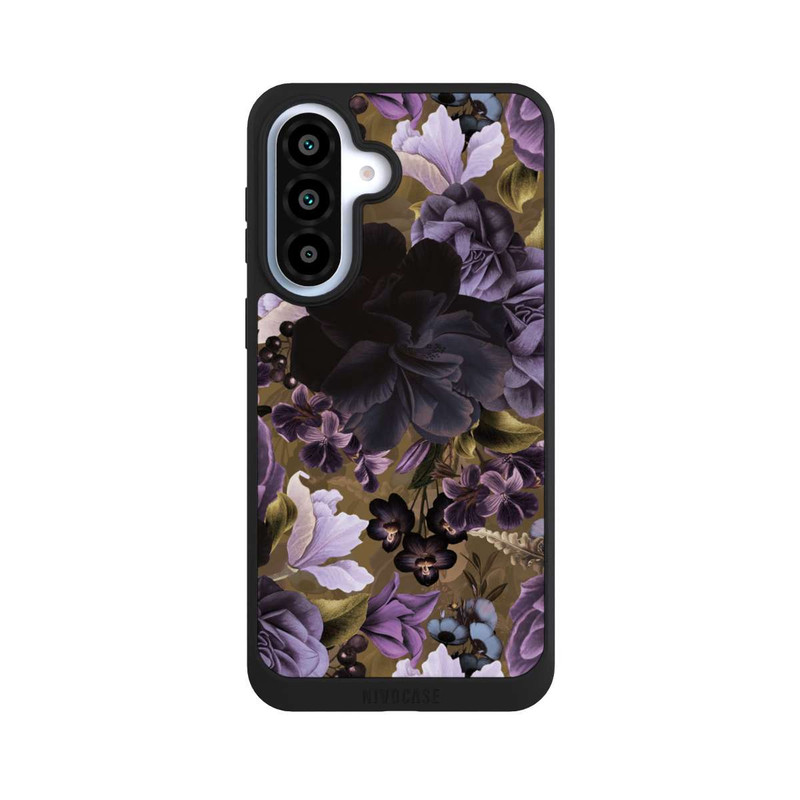 Galaxy A37 5G NIVOpure  Lila und goldene Vintageblumen