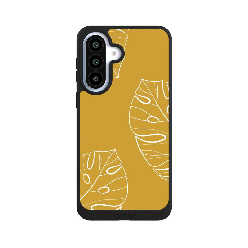 Galaxy A37 5G NIVOpure Leaves Mustard Background