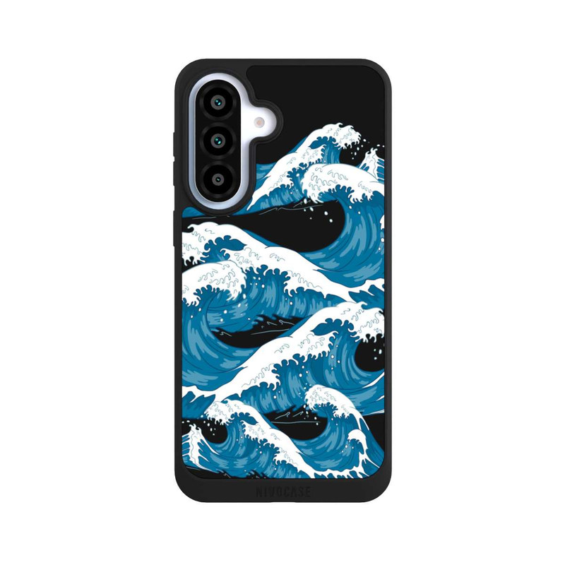 Galaxy A37 5G NIVOpure Sea Waves Black Kanagawa