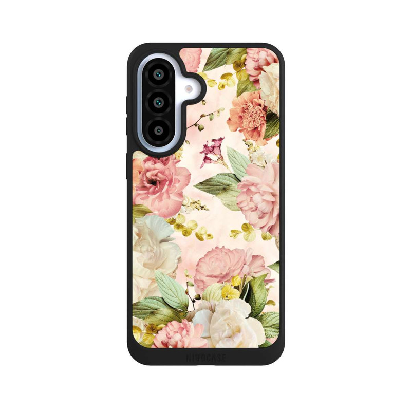 Galaxy A37 5G NIVOpure Flower Frame Peonies beige
