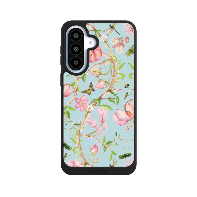 Galaxy A37 5G NIVOpure Vintage botanische Blumen in blau