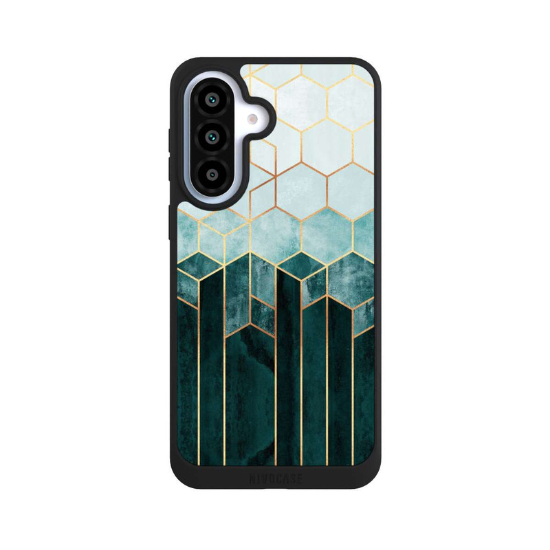 Galaxy A37 5G NIVOpure Teal Hexagons