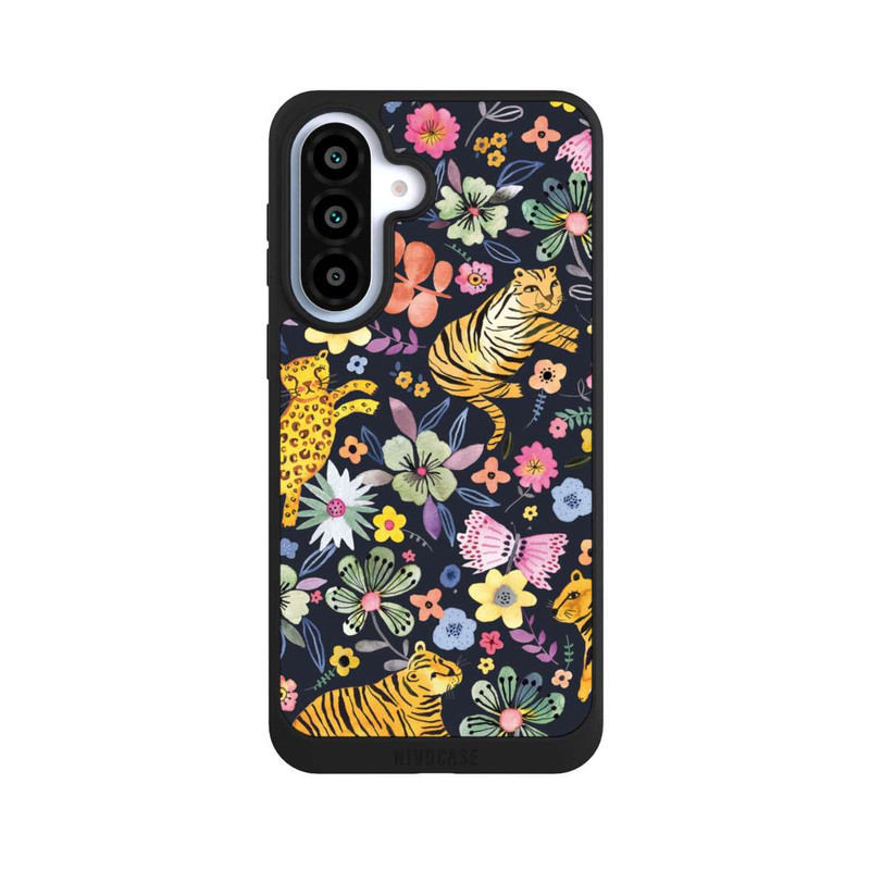 Galaxy A37 5G NIVOpure Frühlingsblumen mit Tiger schwarz
