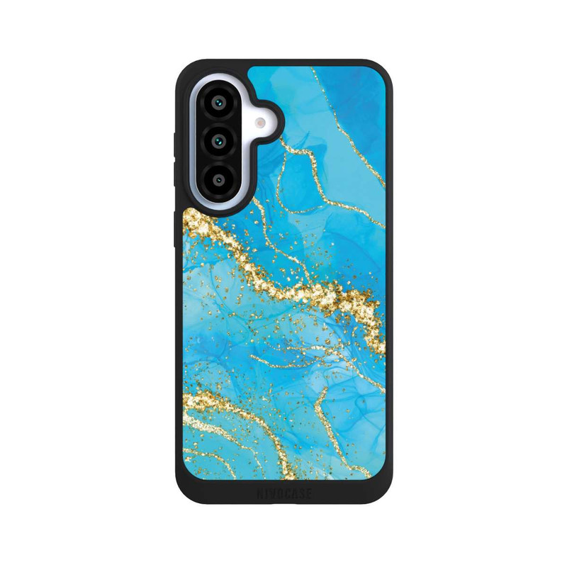 Galaxy A37 5G NIVOpure Türkis-goldene Tapete