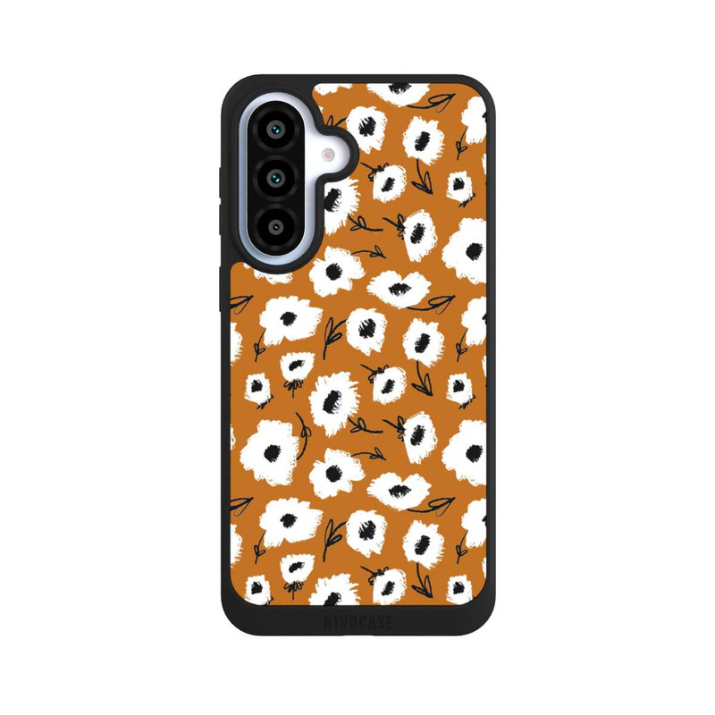 Galaxy A37 5G NIVOpure Blumenmuster Ocker
