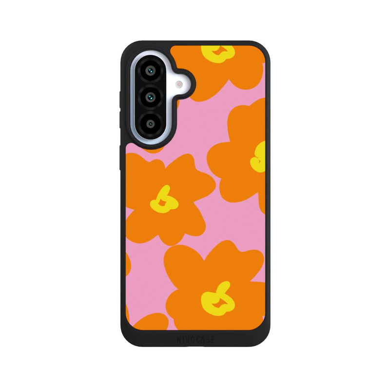 Galaxy A37 5G NIVOpure Fleurs Rétro Rose & Orange